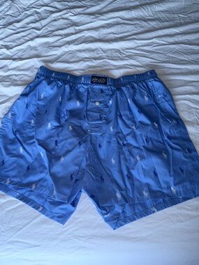 Polo by Ralph Lauren Light Blue Men's Boxers with Pony Embroidery